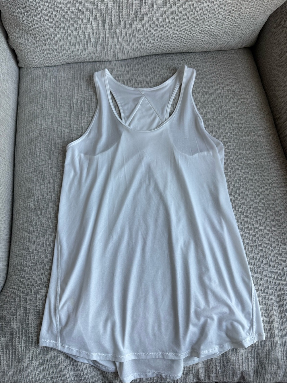 lululemon athletica White Racerback Tank - Lightweight Active Tank